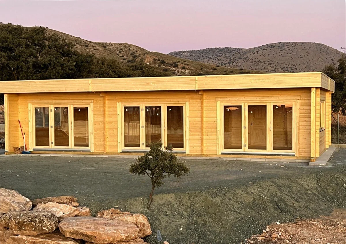 Casa de madera de 70 mm